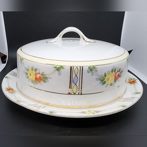 Hand Painted Nippon Dish with Lid